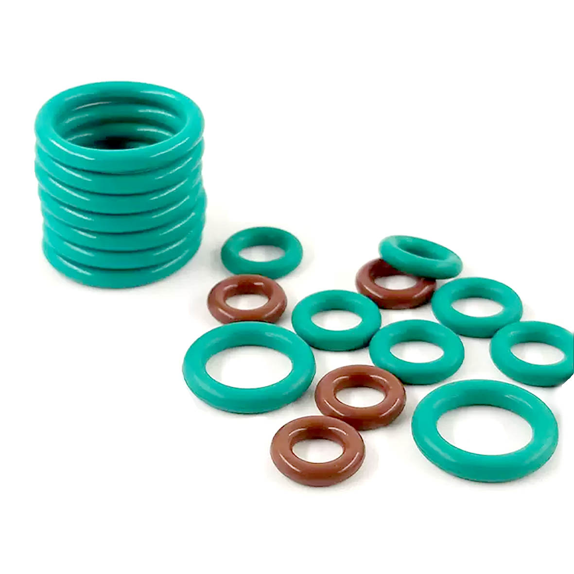 Fluorine rubber O-ring high-temperature resistant sealing ring wire diameter 1.5/2/2.4/3.1/3.5/4/5 skeleton oil seal rubber ring