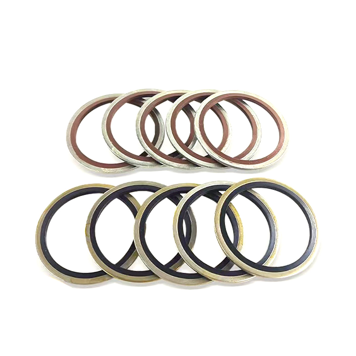 NBR combination gasket 304 stainless steel high-pressure hydraulic oil pipe sealing gasket high temperature resistant screw gasket
