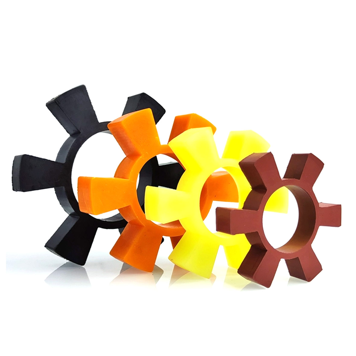 T-shaped hexagonal coupling elastic pad cow tendon/PU/polyurethane/fluororubber/rubber water pump wheel cushion block