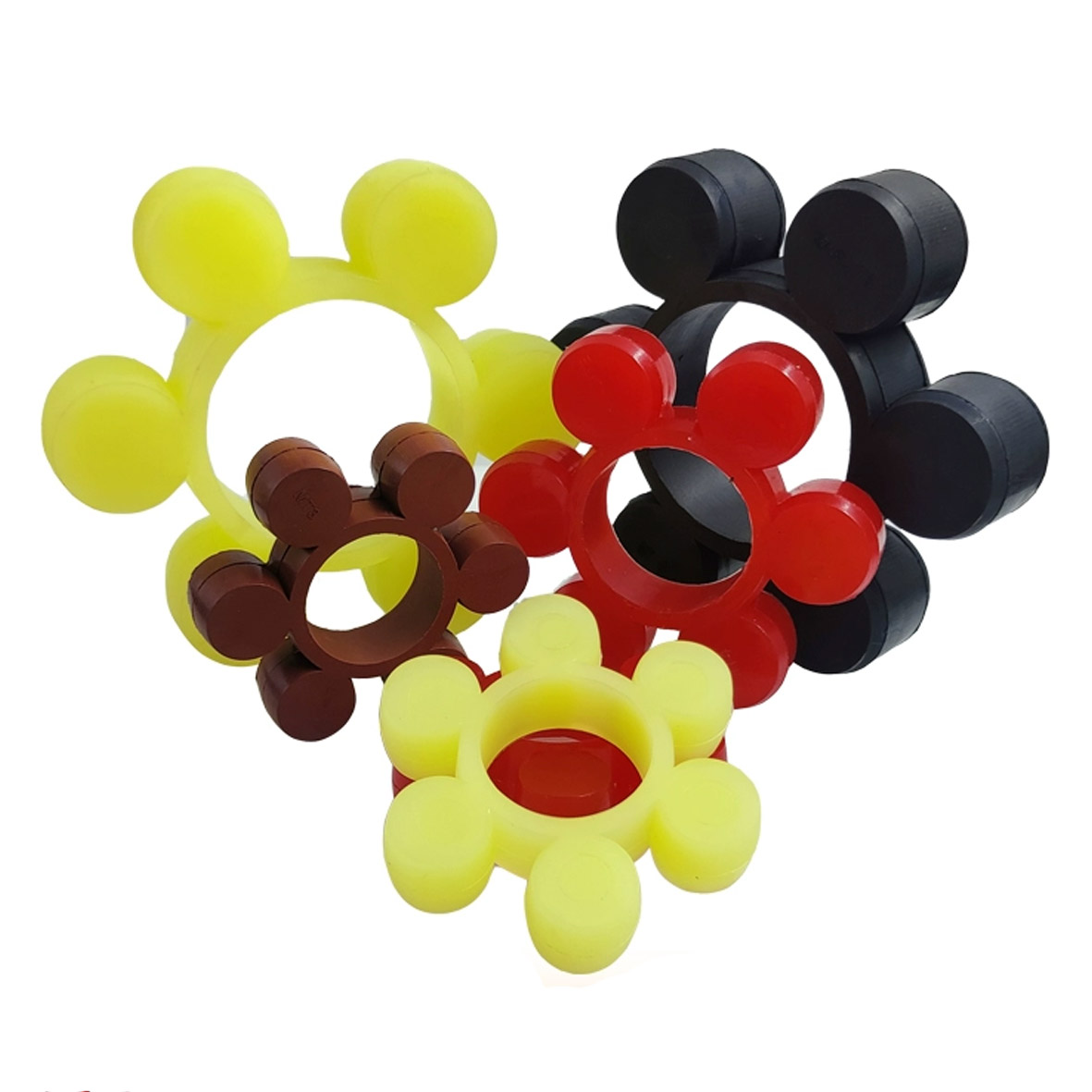MT type plum blossom pad coupling elastic pad rubber polyurethane fluorine rubber pouring hexagonal octagonal ten corner ML buffer pad