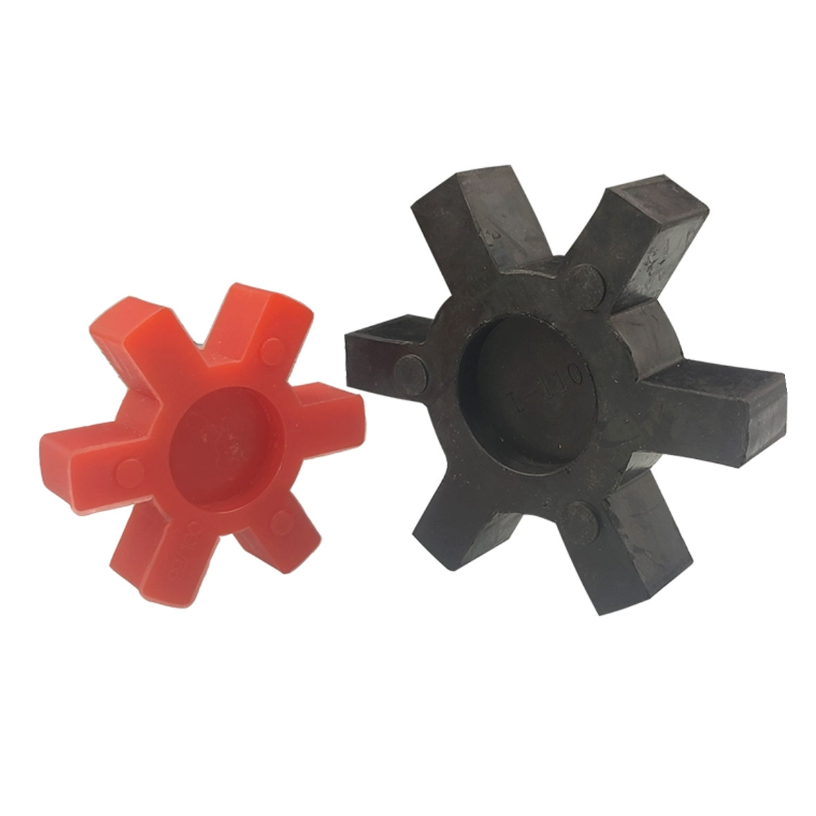 L-type coupling buffer pad rubber polyurethane shock absorber hexagonal wheel L090-L225 customized plum blossom pad star shaped pad