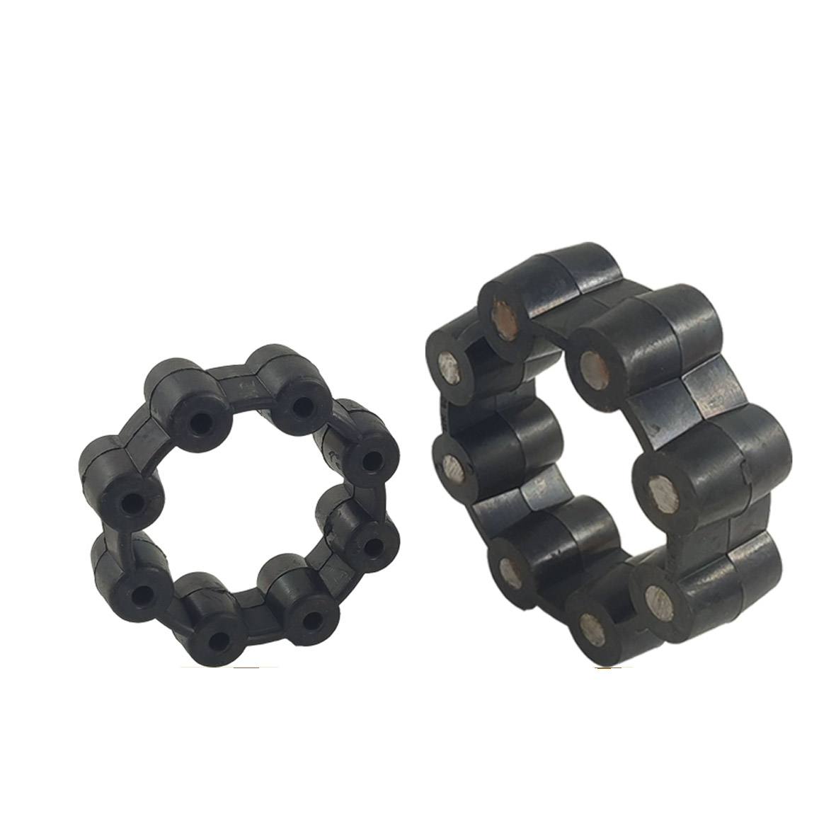 Rubber+iron core MH/CC type coupling buffer pad 115/130 pair of casters, eight claw shock-absorbing pad elastic ring