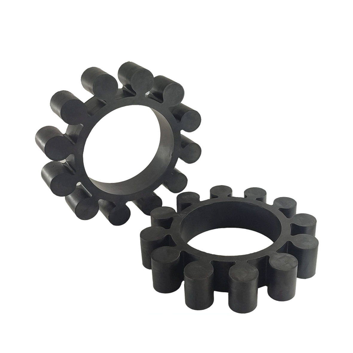 Hydraulic coupler coupling buffer pad rubber ML twelve corner plum blossom elastic pad shock-absorbing pad elastic body